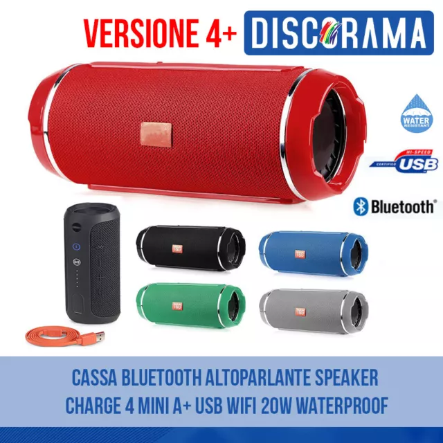 Cassa Bluetooth Portatile Usb Mp3 Aux Speaker Smartphone Tablet Pc Wireless Wifi