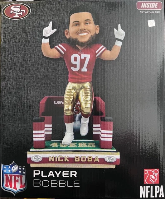 FOCO 49ers NICK BOSA Tunnel Entrance Bobblehead LOW #13 of 321 SOLD OUT NIP