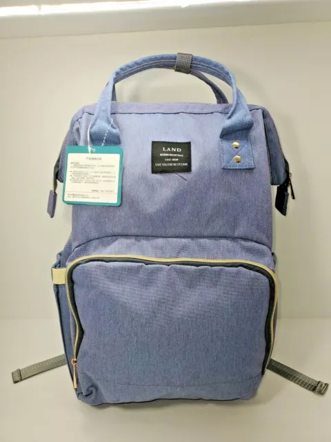 LAND Large Diaper Backpack, Multifunction Waterproof Travel Nappy Bag, Durable