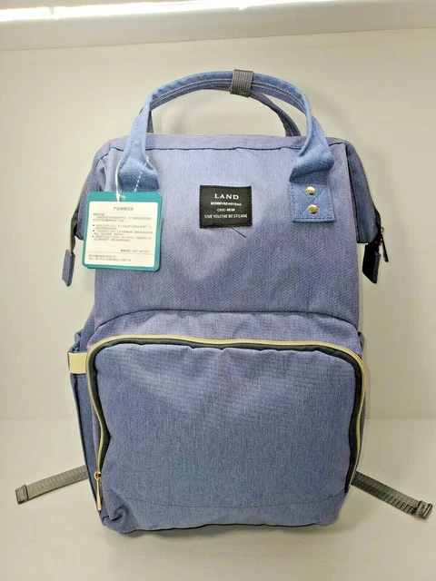 LAND Large Diaper Backpack, Multifunction Waterproof Travel Nappy Bag, Durable