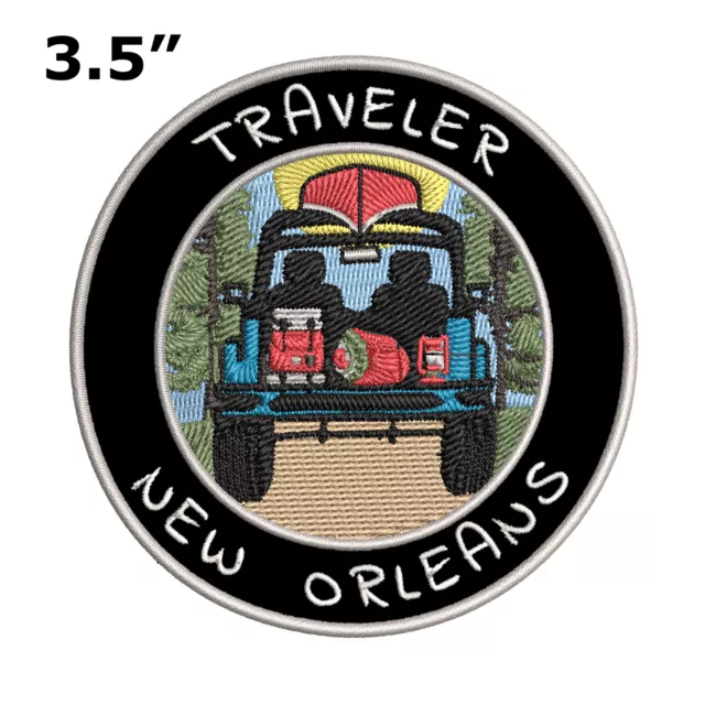 New Orleans, Louisiana Traveler! 3.5" Embroidered Iron/Sew-on Patch Souvenir