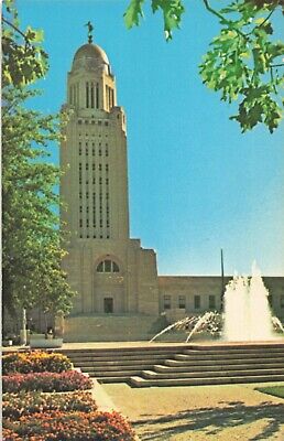 Postcard State Capitol Building Lincoln Nebraska NE
