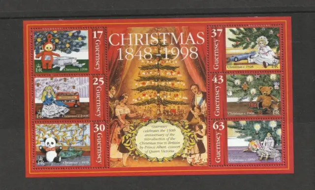 GUERNSEY 1998 Christmas Mini-sheet - SG 816 - m/m