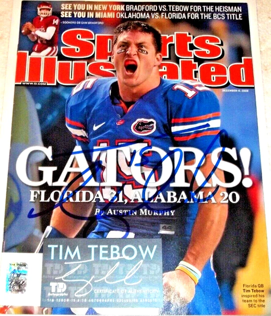 Tim Tebow HAND-SIGNED "Sports Illustrated" 8x10 Magazine - FREE SHIPPING