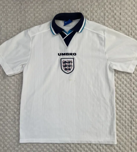 ORIGINAL ENGLAND EURO 96 Home Shirt, Large £45.00 - PicClick UK