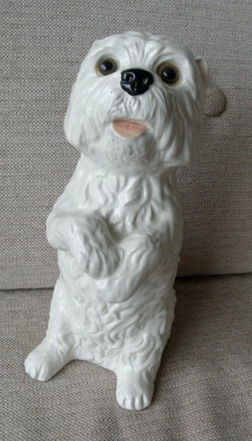 Lovely Large Ceramic White West Highland Terrier Dog Figure Just Cats & Co Vgc