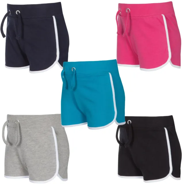 Girls / Childrens Cotton Jersey Summer Shorts ~ 2-13 Years