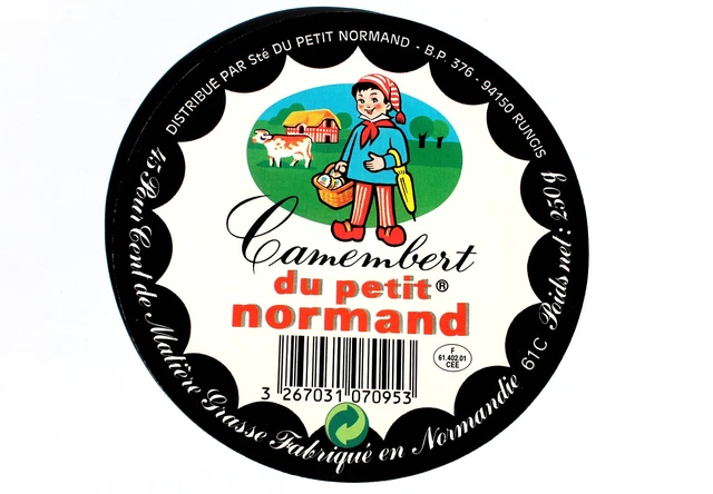 Étiquette De Boîte De Fromage Camembert De Normandie - Lithographie - Neuve