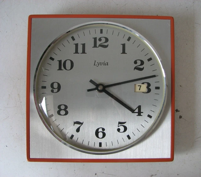 Lyvia  Orologio Da Muro/Parte Anni 70 Vintage