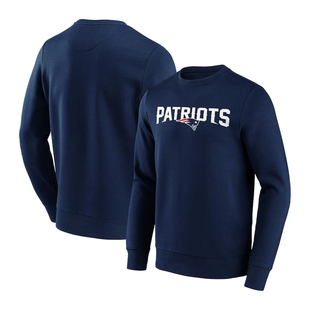New England Patriots Sweatshirt (Size M) Men's NFL Wordmark Sweat - New