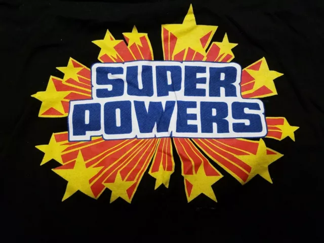 Super Friends Super Powers T-shirt Men's L Graphic Tee