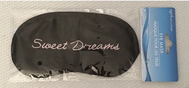 "Nueva máscara de ojos/venda para baño y ducha de abril ayuda para dormir ""Dulces sueños"""