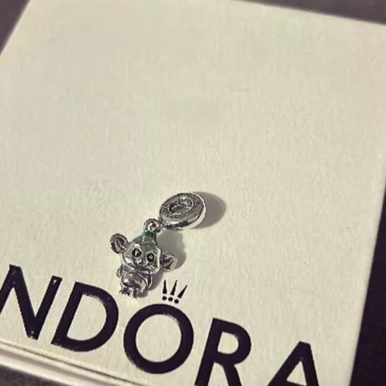 Pandora Disney Cinderella Gus Mouse Sterling Silver Dangle Charm