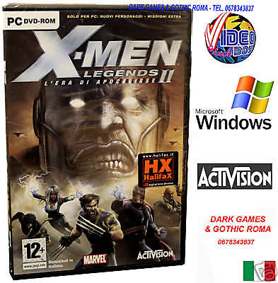 X-Men Legends 2 PC DVD Edizione italiana prima stampa NUOVO SIGILLATO 