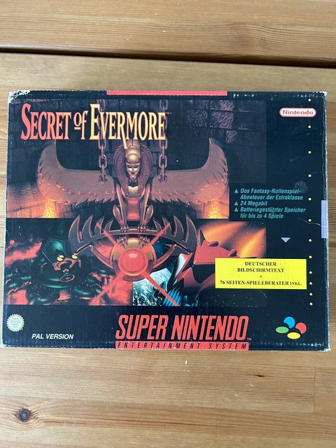 SECRET OF EVERMORE In Big Box OVP mit Spieleberater Super Nintendo SNES