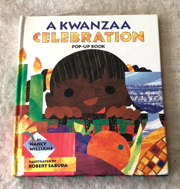 Rare SIGNÉ 1ère édition Robert Sabuda A KWANZAA CELEBRATION 1995 Popup Nancy Williams