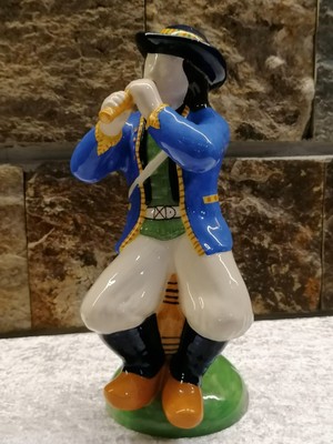 grande faience breton Porquier Beau Quimper joueur de biniou 
