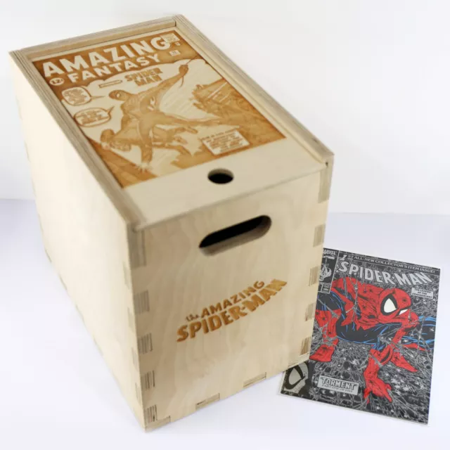 Spider-man Timber Comic Storage Box *Comics Not Included