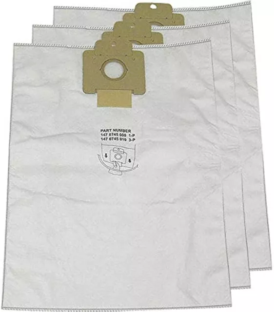 Nilfisk 1470745010 Replacement Bags for Eliminator I, Pack of 3