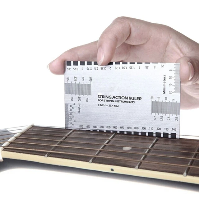 GUIDE SETUP HEIGHT Measurement String Gauge Ruler Measuring Luthier ...