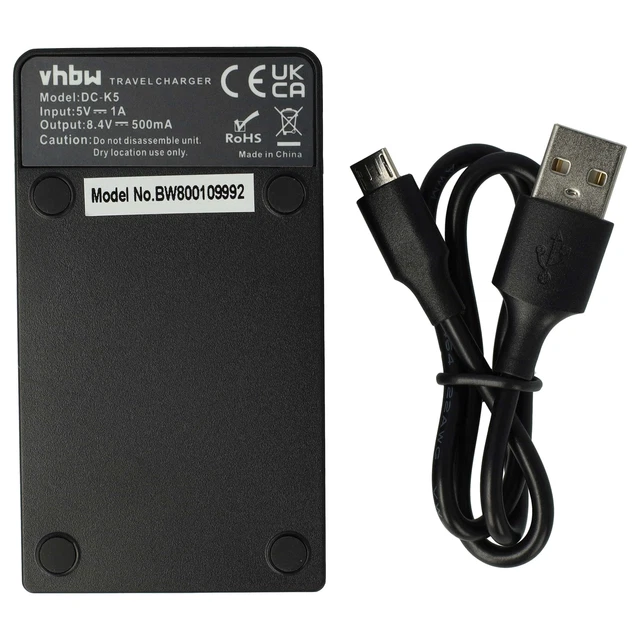 Caricabatteria Per Panasonic Lumix - DMW-BCG10E, Con Adattatore Auto E Rete