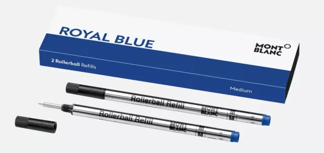 Montblanc Royal Blue Medium Rollerball Refills MB128233