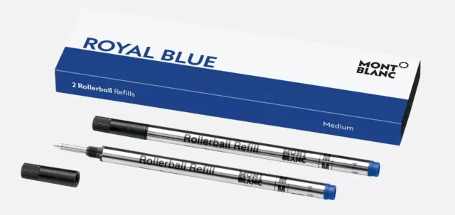 Montblanc Royal Blue Medium Rollerball Refills MB128233 Montblanc Royal Blue Medium Rollerball Refills MB128233