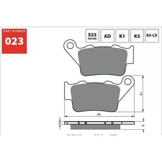 Goldfren Sintered Dual Sport Rear Brake Pads for KTM 390 Duke 2013-2017