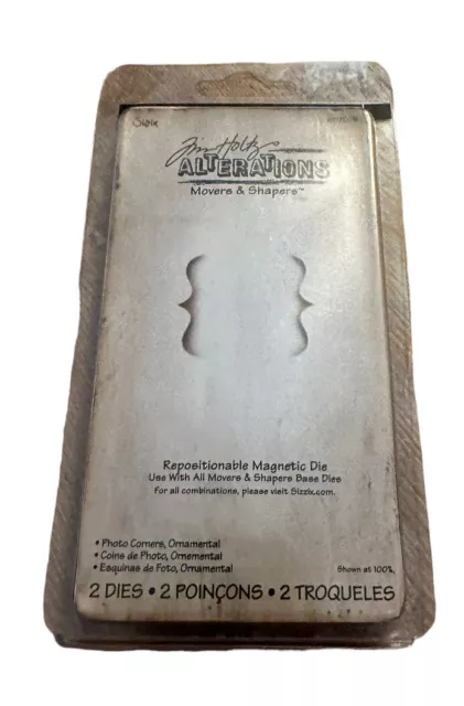 Tim Holtz Alterations Movers and Shapers esquinas de fotos, conjunto de troqueles ornamentales
