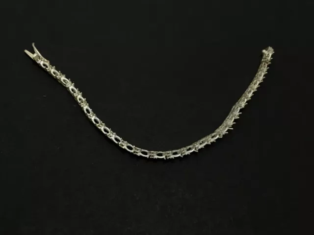 925 Sterling Semi Mount Silver Bracelet Stone Size 3 x 5 mm Oval semi mount