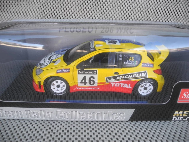 1/18 Michelin Bibendum Peugeot 206Wrc Great Britain 2002 46 Made By Sunstar 3858
