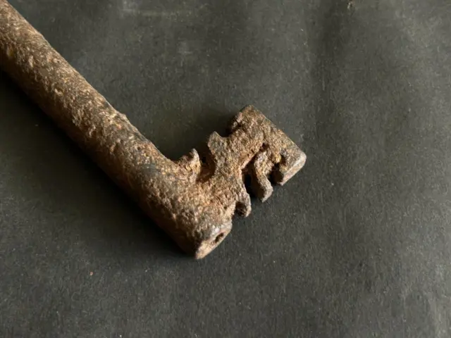 1800's Alt Selten Indisch Antik Unique Handgeschmiedet Rustikal Skelett Eisen