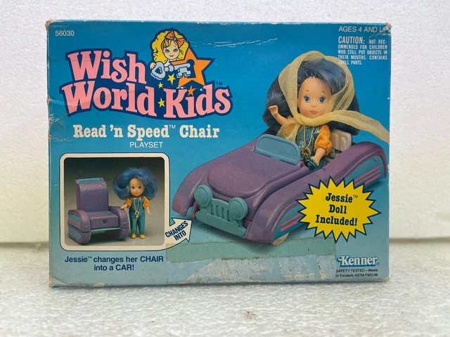 Kenner Wish World Kids Read N Speed Chair Vintage 1987 Jessie Doll NEW