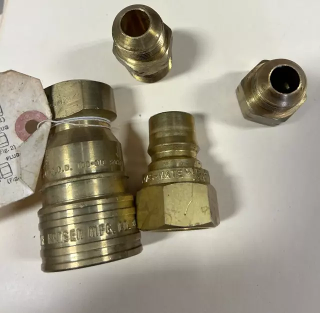 Eaton Hansen Gas-Mate Quick Disconnect Coupling Brass 3/4"-14 NPTF 100-010