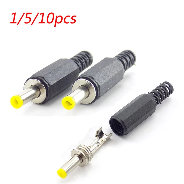 10 Connettori DC Maschio 5.0mm X 3.0mm X 9mm, Spinotti Jack Alimentazione Per Riparazioni Elettroniche Fai-da-te