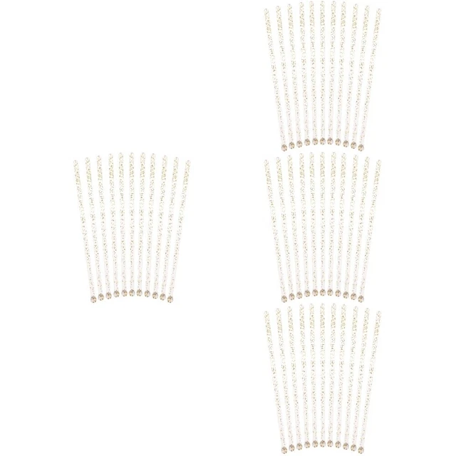 120 PIEZAS Serie Acrílica Palos Jugo Decorativo -Agitador Cóctel Reutilizable -S