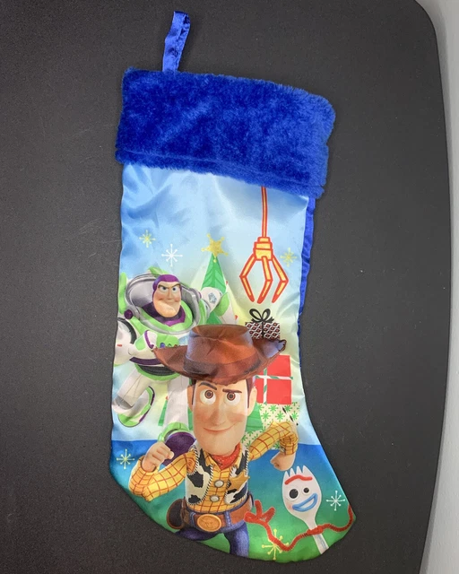 DISNEY TOY STORY Woody Buzz Lightyear Forky Blue 16" Child Christmas