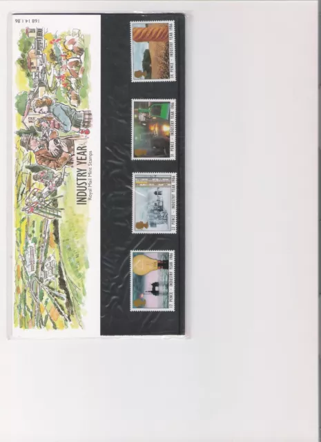 1986 Royal Mail Presentation Pack The Industry Year Mint Decimal Stamps