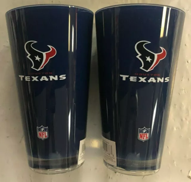 Houston Texans NFL Insulated Tumbler Double Wall 20oz SET OF 2