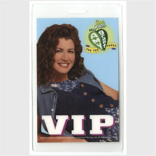 Amy Grant authentic 1995 concert Laminated Backstage Pass House of Love Tour VIP