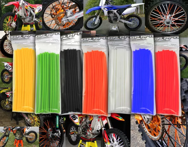 Motocross Mx Enduro Wheel Rim Spoke Shrouds Wraps Skins Covers All Colours