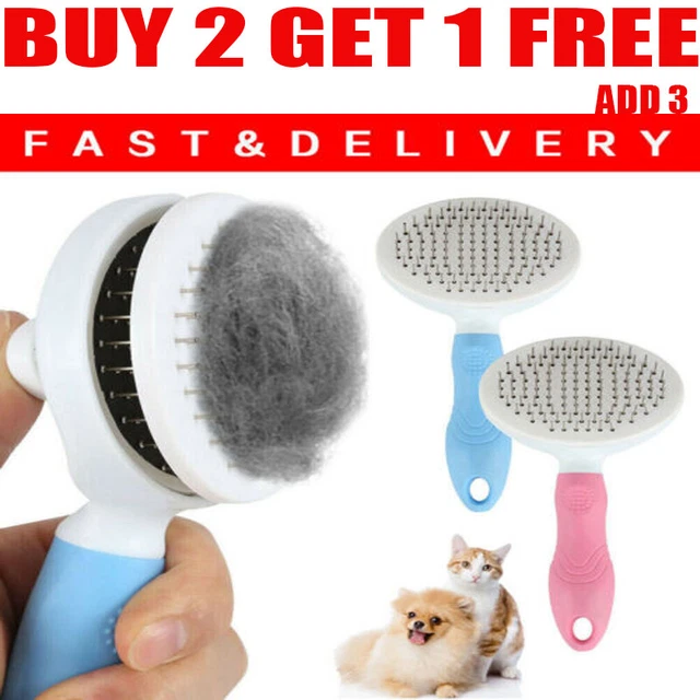 Pet Dog Cat Hair Fur Deshedding Shedding Trimmer Grooming Roll Comb Brush ToFU