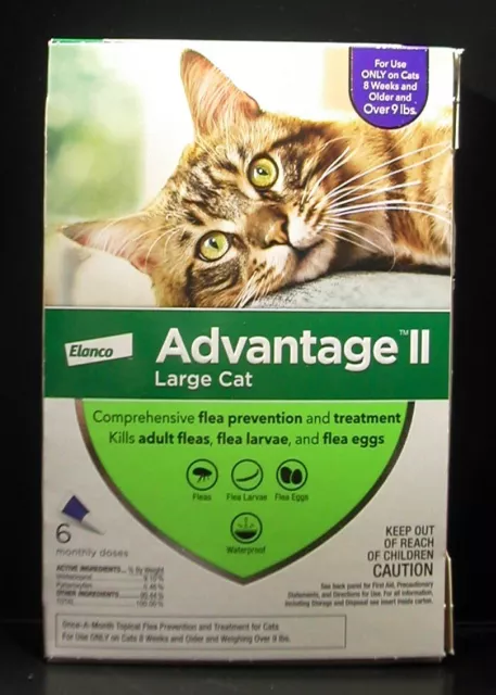 Bayer Advantage II Large Cat over 9 lbs 6 Pk
