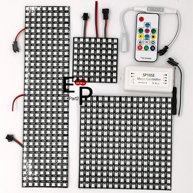 WS2812B RGB FLEXIBLE LED Panel Matrix Programmable Display Screen ...
