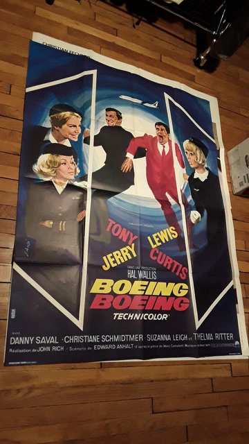 Affiche française originale  : BOEING BOEING Jerry Lewis
