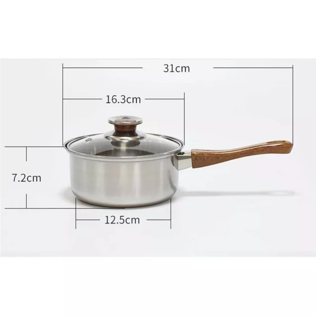 12pcs Stainless Steel Stock Pot milk/soup/frying pan/kettle Kitchen Cookware Set 3