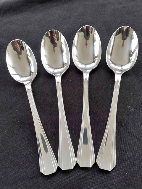 Lot De 12 Cuillères à Soupe Christofle Métal Argenté - Modèle Boréal - Très Bon état