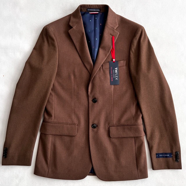 $300 Men's TOMMY HILFIGER Conrad Vicuna Brown Sport Coat Blazer Jacket 36R $300 Men's TOMMY HILFIGER Conrad Vicuna Brown Sport Coat Blazer Jacket 36R