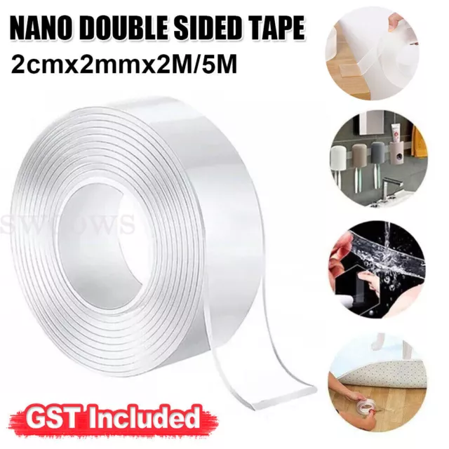 Nano PU gel Double Sided Super Sticky Heavy Duty Strong Adhesive Tape wall hook