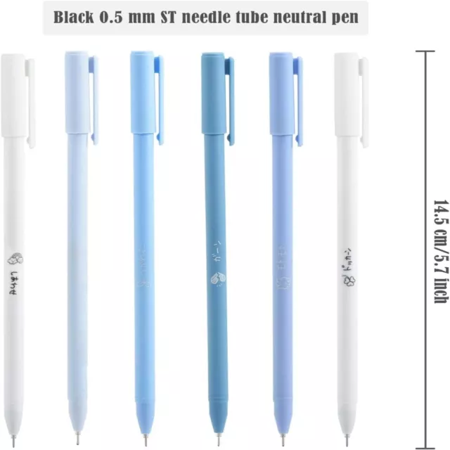 FINE POINT QUICK Dry Ink Pen 6Pcs Cute Gel Pen Journaling Office ...